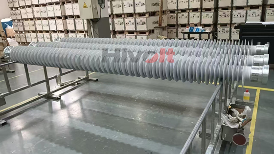 عازلات محطات المطاط السيليكونية لتحويل الطاقة عالي الجهد